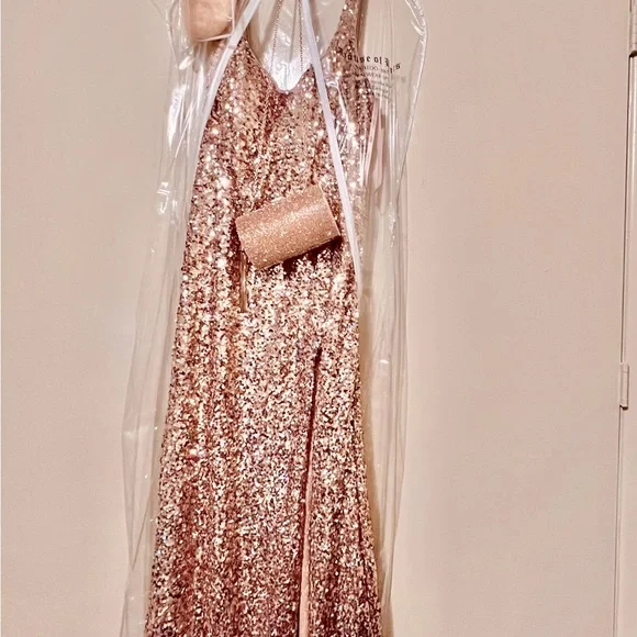 slim fit dress slacks Two Piece Sequin Mermaid Prom Dresses Open Back  alinanova